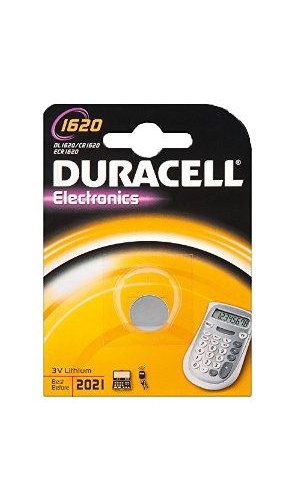 Baterie Duracell CR1620, DL1620, BR1620, KL1620, LM1620, 3V, blistr 1 ks