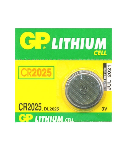 Baterie GP CR2025, DL2025, BR2025, KCR2025, LM2025, 6025, SB-T14, 3V, blistr 1ks