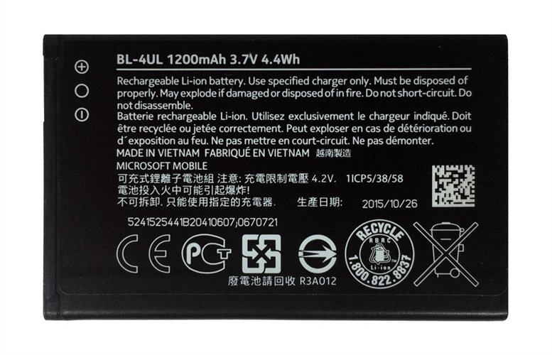 Baterie originál Nokia Lumia 225, 230, Li-ion, 1200mAh, bulk