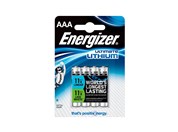 Baterie Energizer Ultimate Lithium AAA, LR03, mikrotukov, 1,5V, blistr 4 ks