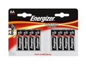 Baterie Energizer Alkaline Power AA, LR6, tukov, 1,5V, blistr 8 ks