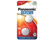 Baterie Panasonic CR2016, DL2016, BR2016, KCR2016, LM2016, SB-T11, 3V, blistr 2ks