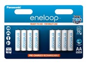 Baterie Panasonic Eneloop BK-3MCDE, AA 2000mAh, EKO blistr 8 ks
