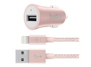 BELKIN USB autonab�je�ka a Lightning kabel, 2.4A, r��ov�