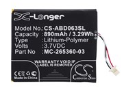 Baterie CS Amazon Kindle 7, Kindle 7th Generation, WP63GW, 890mAh, 3,29Wh, Li-pol