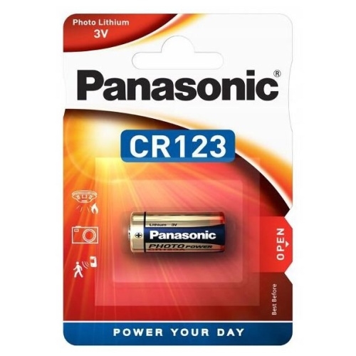 Baterie Panasonic CR123, CR123A, CR17345, DL123A, EL123AP, K123LA, LR123, 3V, blistr 1 ks