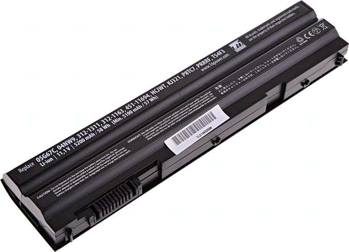 Baterie T6 Power 451-11694, 312-1311, 312-1163, 05G67C, 8P3YX, HCJWT, 3W2YX, KJ321, M5Y0X, 5X317, P8TC7, P9TJ0, T54F3, T54FJ, WRP9M, YKF0M, GYKF8, HGKH0, 451-12048, DHT0W