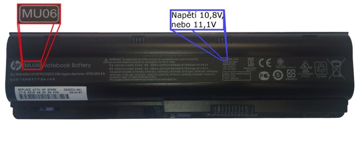 Baterie pro notebooky HP